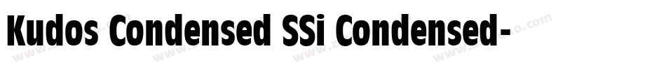Kudos Condensed SSi Condensed字体转换